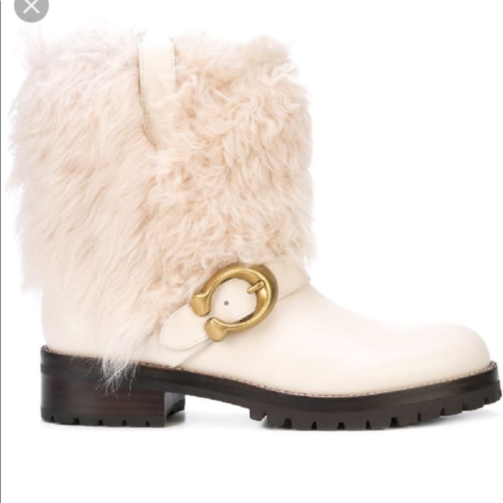 ORIGINAL COACH Leather&Fur boots  9 ( EUR 39.5) - Picture 10 of 11